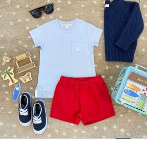 GUC. TBBC Carter Crewneck in Buckhead Blue. Size 3T.